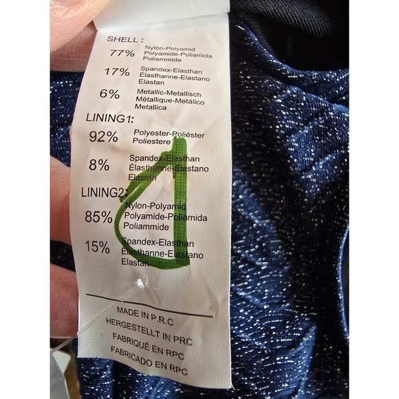 Cupshe new with tags one piece suit. Blue sparkly women's size medium - Picture 7 of 8